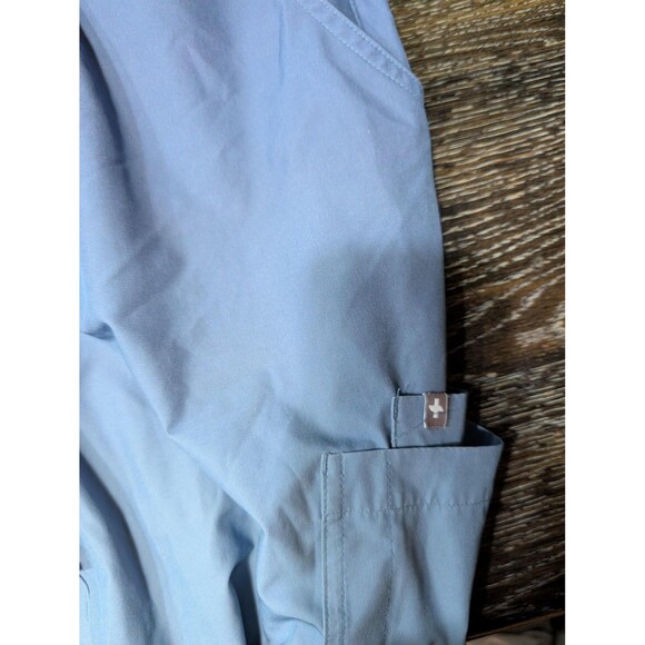 FIGS Scrub Pants Womens Medium Petite Blue Ombre Technical Collection Cargo - Picture 8 of 10